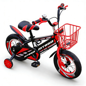Vélo enfant MTBGO 14 pouces, 3-<span class=keywords><strong>8</strong></span> <span class=keywords><strong>ans</strong></span>, importé, simple vitesse, rose, 2 roues, fourche en acier, avec panier, pour filles - Product Image 5