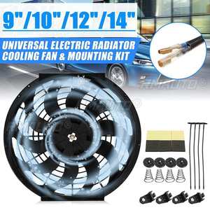 พัดลมระบายความร้อนไฟฟ้าแบบโค้ง ขนาด 9 10 12 14 นิ้ว 12V 80W 2100 รอบต่อนาที แบบดัน-ดึง รุ่น Universal - Product Image 1