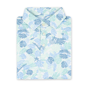 เสื้อโปโลเล่นกอล์ฟของผู้ชายทรงสลิมฟิตผ้าโพลีเอสเตอร์แห้งเร็วดีไซน์ใหม่ - Product Image 2