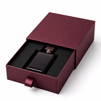 Boîte à parfum élégante avec ruban de tirage et insert moulé pour emballage de parfum de luxe, idéale pour la vente au détail