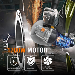 מקצועי MAXXT 1700W מטחנת זווית אלחוטית 5 אינץ' וחותך דיסקים עם מתג הזזה ומהירות משתנה 0-10000 סיבובים לדקה - Product Image 5