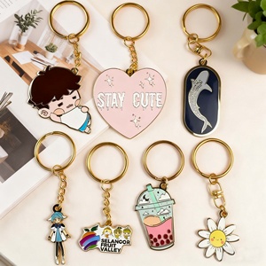 Free Design Wholesale Custom Zinc Alloy Metal Cute Anime Cartoon Waterproof <b>Personalized</b> Hard Enamel Logo <b>Keychain</b> - Product Image 1