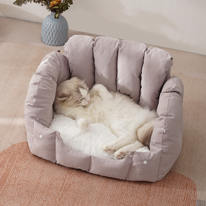 Winter Warm Pet <span class=keywords><strong>Nest</strong></span> addensato chiuso cane gatto letto confortevole tessuto lavabile morbido letto casa - Product Image 4