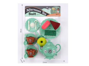 Juego de tazas de té para niños, Juego de <span class=keywords><strong>tetera</strong></span> de juguete para pastel, accesorios de juego de rol de imitación, juego de fiesta de comida para niños, regalos de cumpleaños - Product Image 3