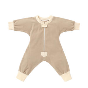 Mamelucos de bebé <span class=keywords><strong>recién</strong></span> nacido Pijamas de manga larga Terciopelo alemán Punto sólido Cálido <span class=keywords><strong>Ropa</strong></span> de una pieza <span class=keywords><strong>para</strong></span> bebés Hombre Mujer <span class=keywords><strong>para</strong></span> primavera - Product Image 5