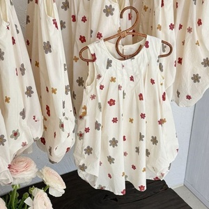 Nouvelle Robe d'été 2026 pour Filles, Col Rond, Imprimé Floral, 100% Coton, Robe de Princesse pour Bébé <span class=keywords><strong>Fille</strong></span>, Tenue pour Enfants - Product Image 2