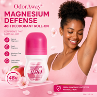 Déodorant Roll-on Personnalisé avec Logo, Défense au Magnésium, Parfum Pêche, Certifié Halal, Sans Aluminium, Déodorant Naturel en Stick pour Femmes