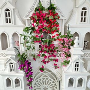 Mur de fleurs artificielles en soie Meinan, roses suspendues, décoration de mariage et de maison, blanc, rose, rouge - Product Image 4