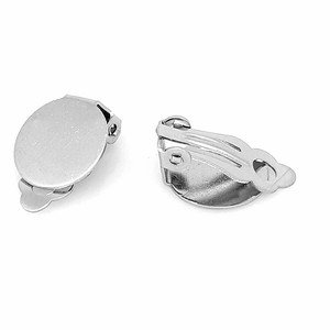 Stainless Steel Clip-on <b>Earrings</b> Round Frog Shape Unisex DIY Jewelry Accessories - Product Image 4