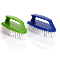 Brosse de nettoyage manuelle en plastique à poils durs, très résistante, pour la maison, les sols, les tapis et l'élimination des taches sur les chaussures - Meilleure vente