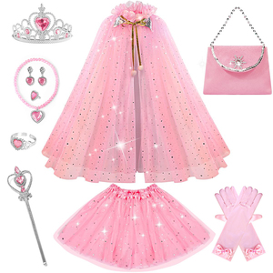 Conjunto <span class=keywords><strong>de</strong></span> Capa <span class=keywords><strong>de</strong></span> Sirena para Niñas, Estilo Nuevo, Venta al por Mayor, Capa <span class=keywords><strong>de</strong></span> Lentejuelas <span class=keywords><strong>de</strong></span> Princesa para la Celebración Navideña Infantil - Product Image 5