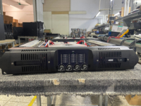 Amplificateur de puissance audio professionnel AuWay RX4800 4 canaux 4x800W classe H pour utilisation sur scène, construction métallique 2U