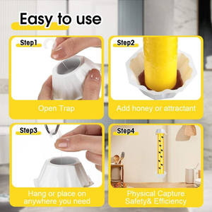 แท่งดักแมลงวัน แมลงสาบ ตัวต่อ ปลอดสารพิษ เป็นมิตรกับสิ่งแวดล้อม ใช้งานง่าย ดีไซน์แขวนได้ สำหรับใช้ภายในอาคาร - Product Image 2