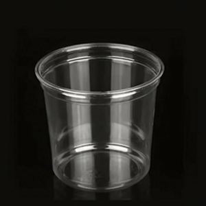 Bol en plastique PET transparent rond jetable de 117 mm et 32 oz pour salades et glaces à emporter avec couvercles – Vente en gros - Product Image 4