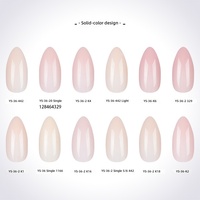 288 Pièces Formes à ongles carrées en acrylique transparent, couvrance totale, pour construction rapide, double forme, longueur courte