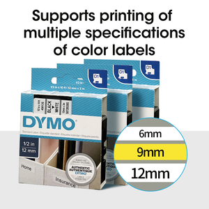 Étiqueteuse Portable Originale <span class=keywords><strong>DYMO</strong></span> LabelManager 160 LM160 Imprimante à Transfert Thermique pour Rubans D1 de 12mm de Largeur avec Adaptateur - Product Image 6