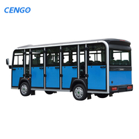 Bus électrique de tourisme entièrement fermé à 14 places, 72V100A, vitesse de 30-50 km/h et autonomie de 90 km, idéal pour l'industrie touristique - Vente chaude