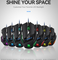 Nouvelle souris de jeu USB Hyperspeed M1, rétroéclairage RVB, ergonomique, souris de jeu 7D, Esports, souris filaire pour ordinateur portable, PC Gamer
