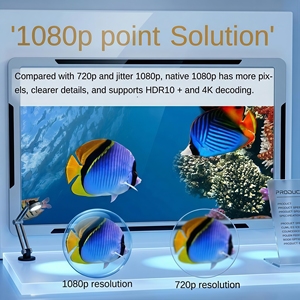<span class=keywords><strong>Projecteur</strong></span> de cinéma maison A80 |   Système Android Full HD 1080P, 1000 lumens ANSI, écran Ultra HD, diffusion d'écran |   Directement de l'usine - Product Image 5