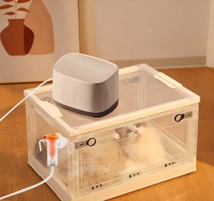 Nébuliseur pour animaux de compagnie : Boîte d'inhalation d'oxygène, Nébuliseur respirant pour chats et chiens, Cage spéciale pour inhalation d'oxygène pour chats et chiens - Product Image 2