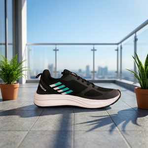 Zapatillas Deportivas Leedas Negras Artículo 702, Cómodas para Deportes en Interiores - Product Image 1