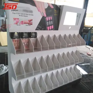 Nail Art Display Stand Custom Cosmetic Shop Display Nail Gel Racks/makeup Nail Art Polish Color Manicure Suit Display Stand For Store