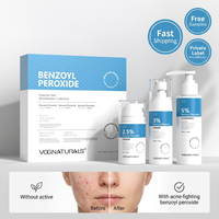 Set de Cuidado de la Piel Antiacné con Peróxido de Benzoilo al 5% OEM, Gel y Cosmético con Peróxido de Benzoilo, Cremas Hidratantes y Calmantes para el Acné, Kit de Cuidado Facial