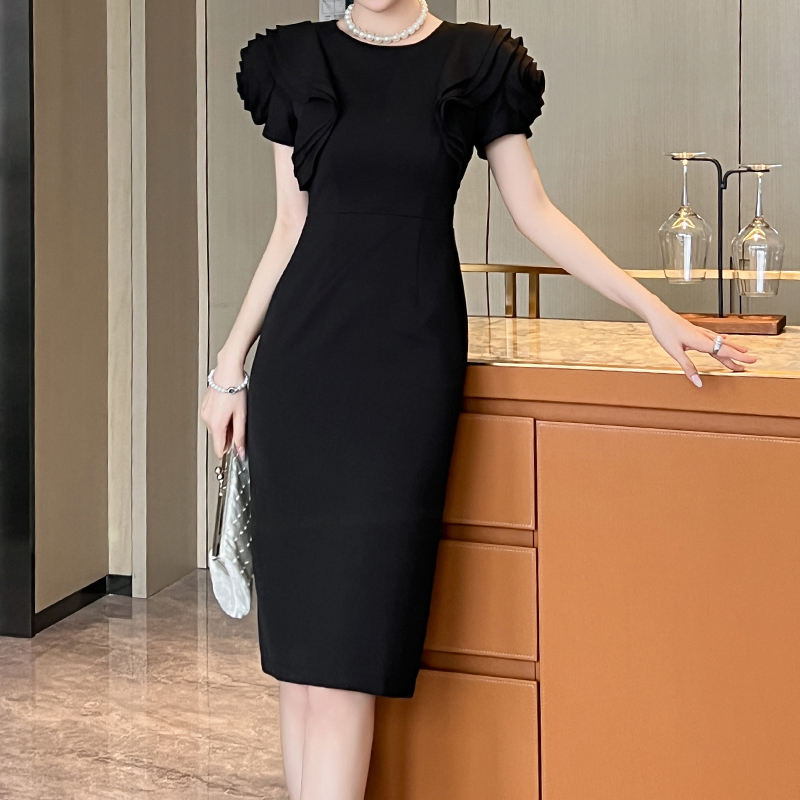 Elegant Knee Length Pencil Skirt Dresses for Women