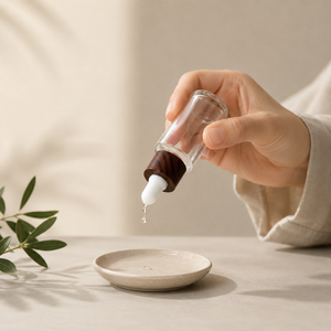 Botella de 30 ml de PET con Gotero para Aceites Esenciales, Base Cónica de Hombro Ancho, Envase Cosmético con Tapa de Gotero con Diseño de Madera, OEM y ODM - Product Image 2