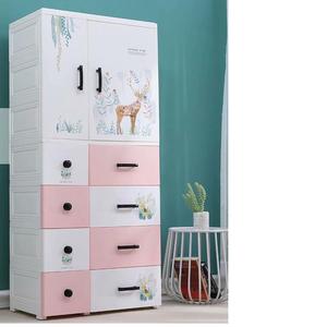 Ropero de Plástico de Alta Calidad en Oferta con Diseño de Ciervo Bebé, Puertas Abatibles, Colgador y 4 Cajones - Product Image 5