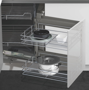 Accessoires de quincaillerie de cuisine Temax, armoires, fermeture douce, panier d'angle en fil métallique DL180D - Product Image 1