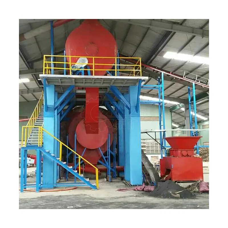 Solid waste regeneration and carbonization equipment continuous cracking equipment domestic waste sludge recycling machinery