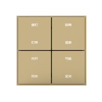 Panneau de commande intelligent KNX/EIB, ultra-fin 8 mm, gravé CNC, détection de proximité, 8 touches, interrupteur mural en métal KNX, bouton-poussoir