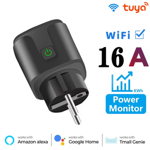 EU 16A tuya wifi thông minh cắm ổ cắm thông minh với điện giám sát chức năng thời gian cuộc sống thông minh ứng dụng điều khiển bằng giọng nói Alexa Google - Product Image 2