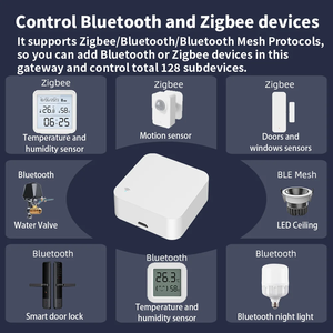 Tuya Nhà Thông Minh Wifi + <span class=keywords><strong>ZigBee</strong></span> + Bluetooth Multimode cổng Hub với IR điều khiển bằng giọng nói từ xa cảnh thông minh tự động hóa học tập tự làm - Product Image 2