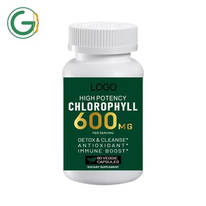 Cápsulas de Suplemento Herbal con Clorofila y Vitaminas, Marca Privada OEM, 60 Cápsulas Veganas para Adultos, Apoyo Inmunológico, Salud Intestinal y de la Piel - Product Image 1