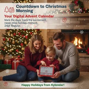 อินเทลีเวีย L2 <span class=keywords><strong>ข</strong></span>อง<span class=keywords><strong>ข</strong></span>วัญคริสต์มาส จอ E-Ink ป้องกันแสงสะท้อน ดีไซน์ถนอมสายตา กรอบพลาสติก ABS ใช้ได้ทั้งตั้งโต๊ะ/ติดผนัง สำหรับบ้าน/สำนักงาน คริสต์มาส - Product Image 2