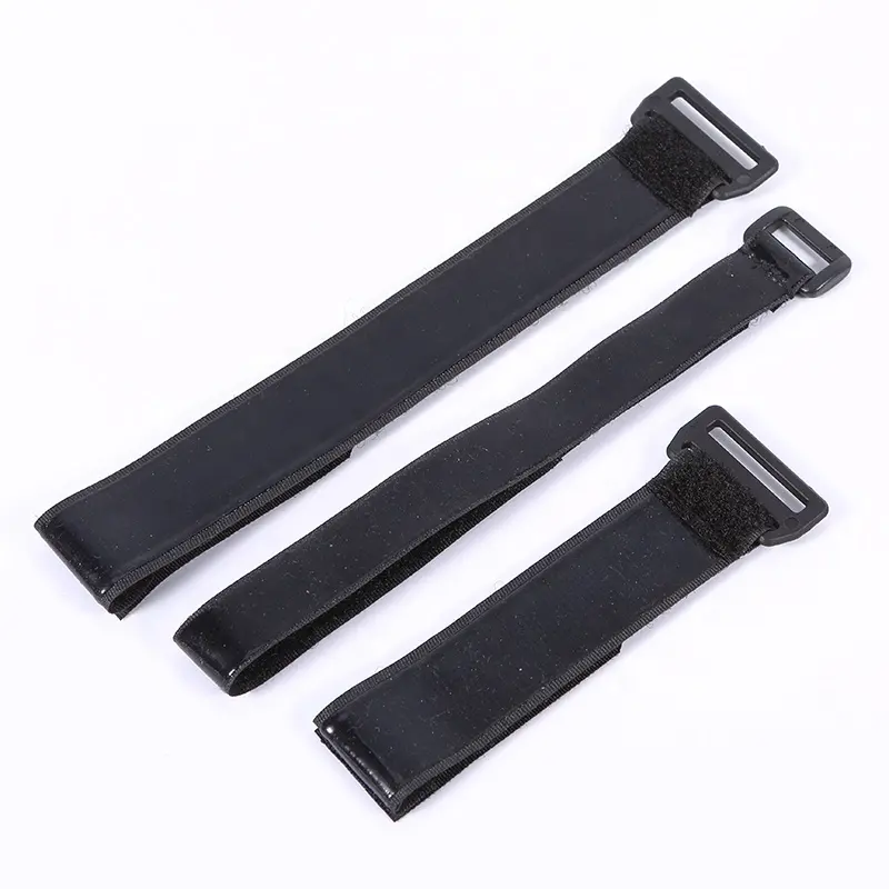 Heavy Duty HookとLoop Buckle Strapシリコーン裏面に/Rubberized Battery Straps Non-Slip