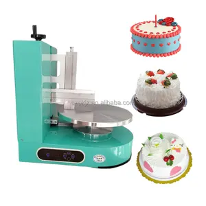 Cake Frosting Icing Coating Machine Cake Plastering Cream Layer Filling Decorating Maker 4-12 inch Cake Smoother Machine