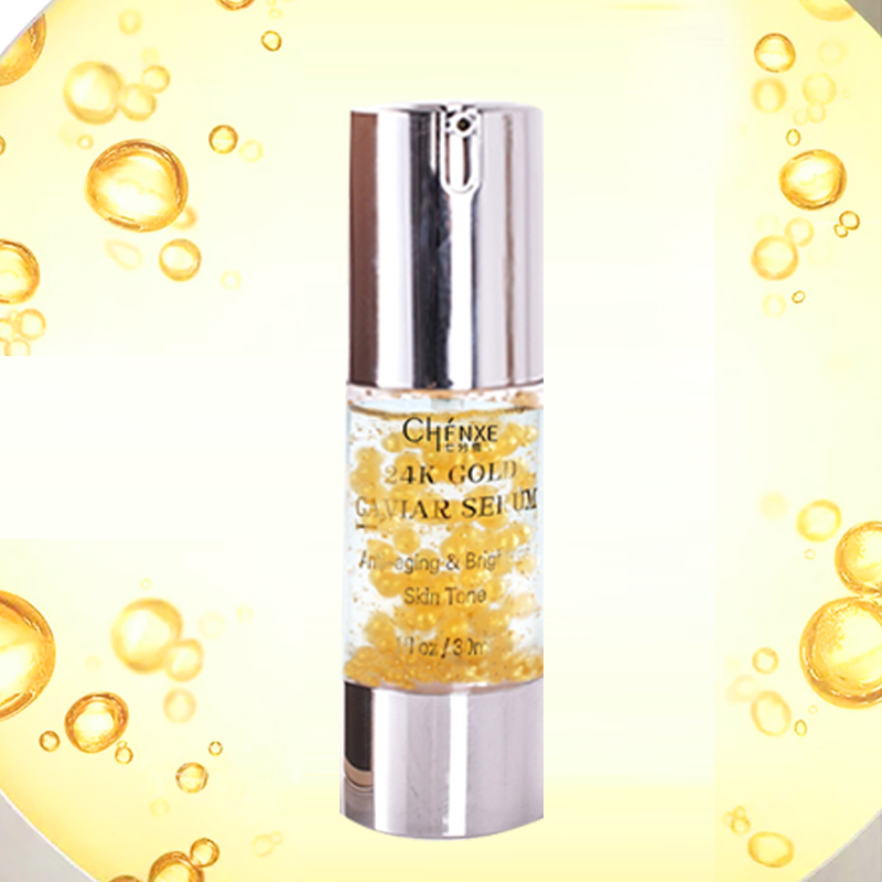 Private Label Gold Caviar Serum Korean Skin Care Facial Anti Aging Moisturizing Whitening 24k Gold Caviar Serum For Face