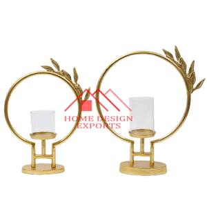 Bougeoir en aluminium Hurricane pour centres de table de mariage Offre Spéciale de décoration Bougeoir moderne pour pilier de bougie pour le salon - Product Image 6