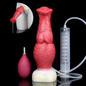 Chine fabricant énorme noeud gode fantaisie éjaculer Dragon gode Silicone Buttplug réaliste éjaculation masturbateur SexToys - Product Image 1