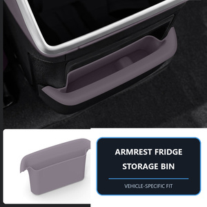 Boîte de rangement arrière en silicone de qualité supérieure pour console centrale, organisateur de rangement pour poignée de réfrigérateur de voiture, accessoires intérieurs pour 26 <span class=keywords><strong>Ledo</strong></span> L60 - Product Image 3