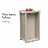 Clapet coupe-flamme en PP SCEELAB, anti-corrosion, pour système de ventilation chimique, tailles personnalisées