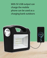 Guangdong haute lumen avertissement lampes solaires à led lumières homeuse rechargeable alimenté par l'énergie solaire charge camping lampe solaire avec