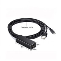 Câble Micro USB de 1M de longueur vers RJ45 10 100Mbps USB 2 0 Adaptateur de carte réseau Ethernet LAN externe