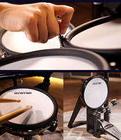 Kit de batterie électronique en mesh Avatar SD61-6 de qualité supérieure, avec cadre métallique épais et stable, pour percussion numérique, destiné aux joueurs intermédiaires