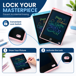 Tablette graphique autonome à écran LCD ultra-mince avec fente pour stylet, tablette lumineuse de dessin, effacement en un clic, tableau d'écriture - Product Image 3