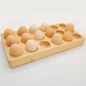 In stock: wooden rubberwood egg <b>trays</b>, wooden and bamboo <b>storage</b> boxes for displaying and protecting eggs from breakage; - Product Image 3