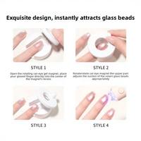 Outil magnétique rotatif à absorption automatique pour nail art, aimant puissant pour effet œil de chat, marque privée